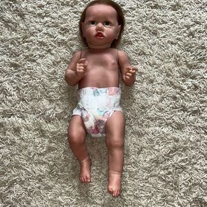 Toddler Reborn Baby Doll Custom CUS-10 baby girl, blue eyes red eyelashes ￼